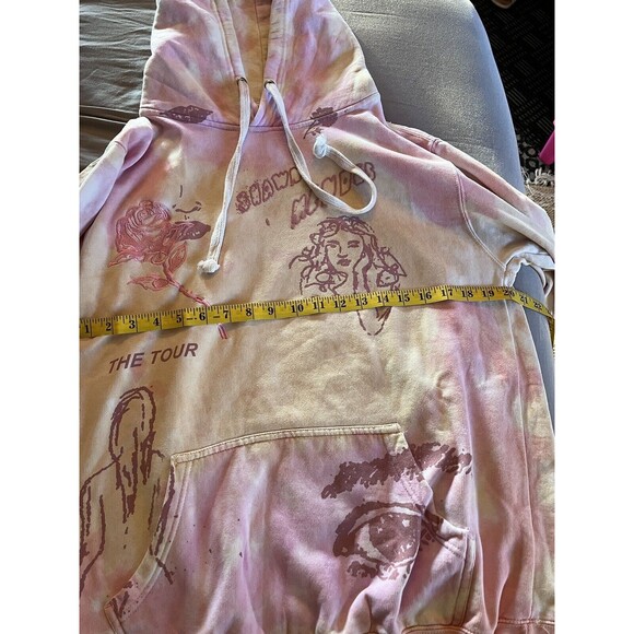 Shawn Mendes The Tour Concert Sketch II Tye Die Hoodie Size Medium Very Soft - Picture 3 of 13